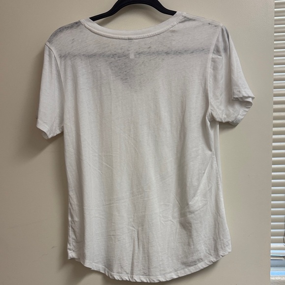Z Supply White V-Neck Short Sleeve Tee - Picture 3 of 3